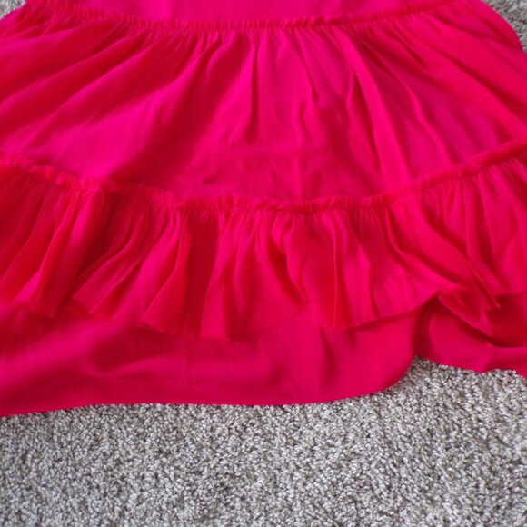 Cinq a sept silk ruffle dress 4 - Picture 4 of 13